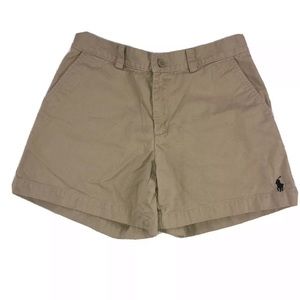 Womens Polo Ralph Lauren Sport Shorts Size 2 Khaki